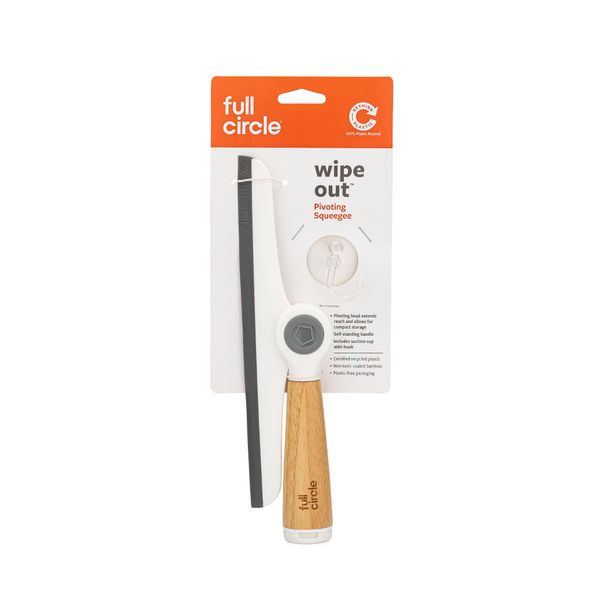 Full Circle Wipe Out Pivoting Squeegee - White - 1
