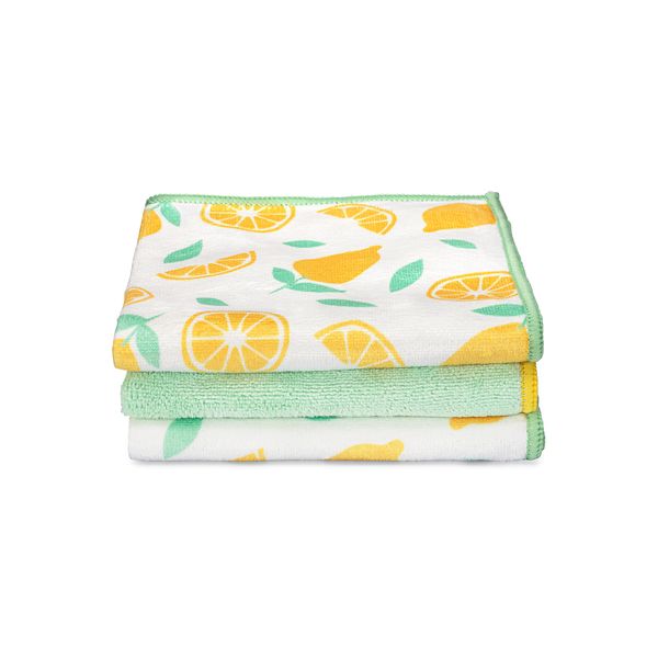 Full Circle Renew Microfiber Cloths set/3 - Citrus - 1
