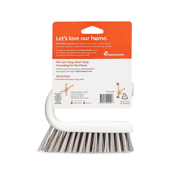 Full Circle All-Purpose Scrub Brush - White - 2