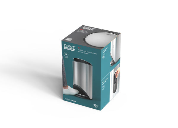 Joseph Joseph Arc 10L Bin - Stainless Steel - 1