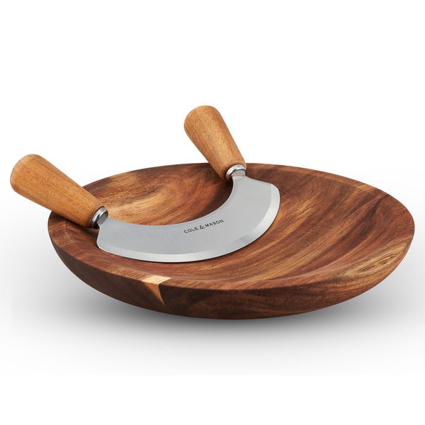 Cole & Mason Ashden Acacia Mezzaluna with Board - 1