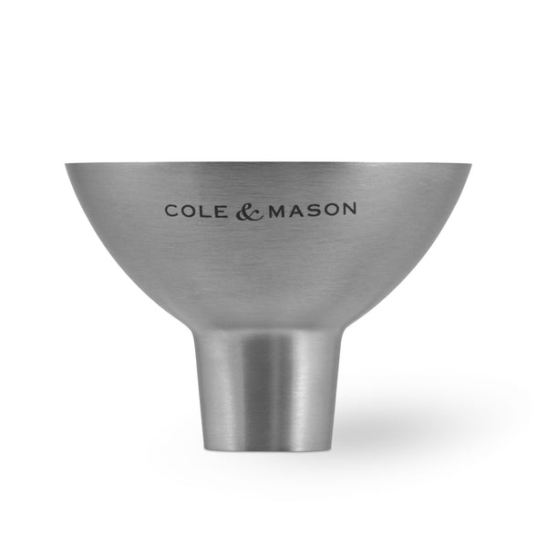 Cole & Mason Stainless Steel Mill Funnel Clipstrip - 9cm x 9cm x 12.8cm - 1