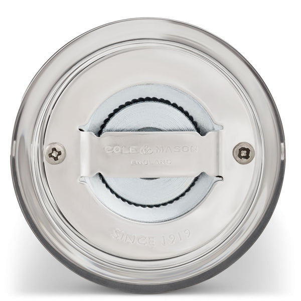 Cole & Mason 605 Acrylic Salt Mill Acrylic and Stainless Steel - 5.80cm x 5.80cm x 14.40cm - 3