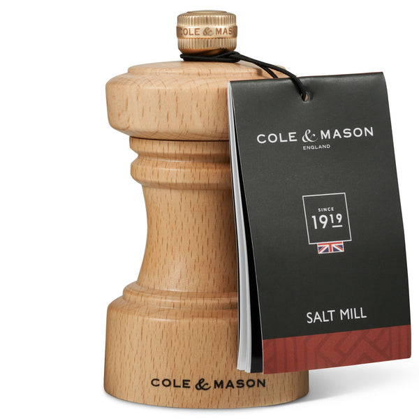 Cole & Mason Hoxton Natural Beech Salt Mill Beech wood - 104mm - 2