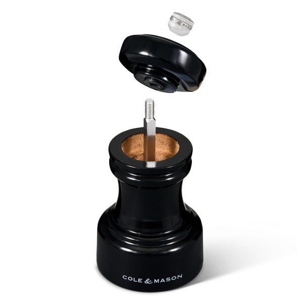 Cole & Mason Hoxton Black Gloss Pepper Mill Beech wood - 104mm - 1