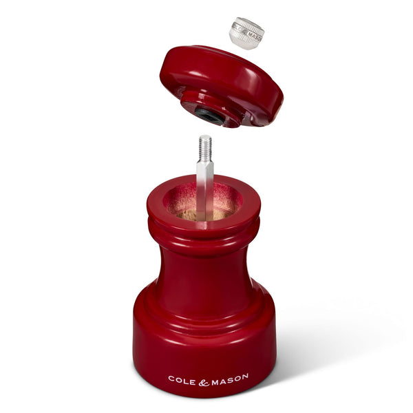 Cole & Mason Hoxton Red Gloss Salt Mill Beech wood - 104mm - 2