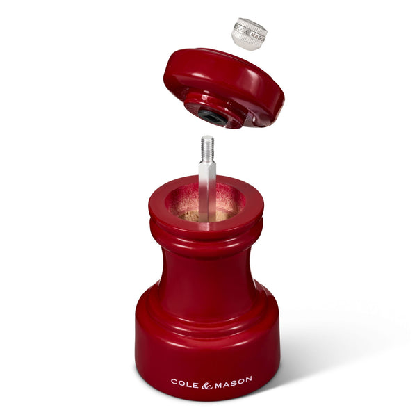 Cole & Mason Hoxton Red Gloss Pepper Mill Beech wood - 104mm - 2
