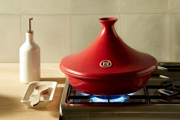 Emile Henry Flame Ceramic Tagine Burgundy - 3.5L - 3