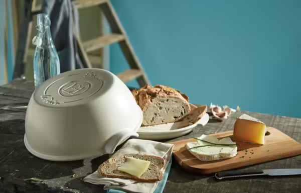 Emile Henry Ceramic Bread Baker Round Linen - 9In/2 Pound - 1