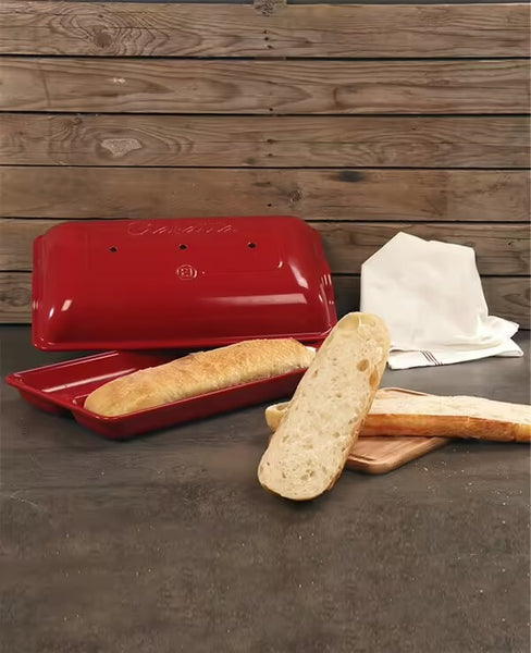 Emile Henry Ciabatta Ceramic Baker Burgundy - 39cm/1.2L - 1