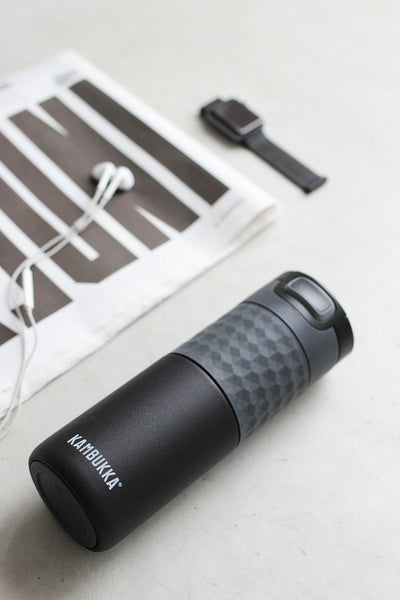 Kambukka Etna Grip 3-in-1 SnapcleanÂ® Travel Mug Black Steel - 500ml - 1