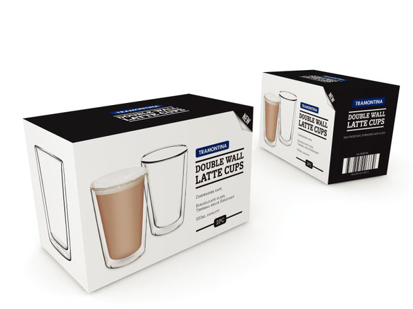 Tramontina Double Wall Latte Cup 330ml - Set 2 - 2