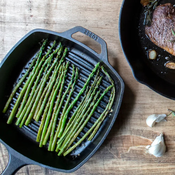 Lodge Square Cast Iron Grill Pan - 26cm - 3