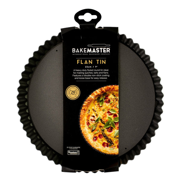 Bakemaster Loose Base Rnd Flan/Quiche Pan, 23Ø X 3.5Cm - Non-Stick - 2