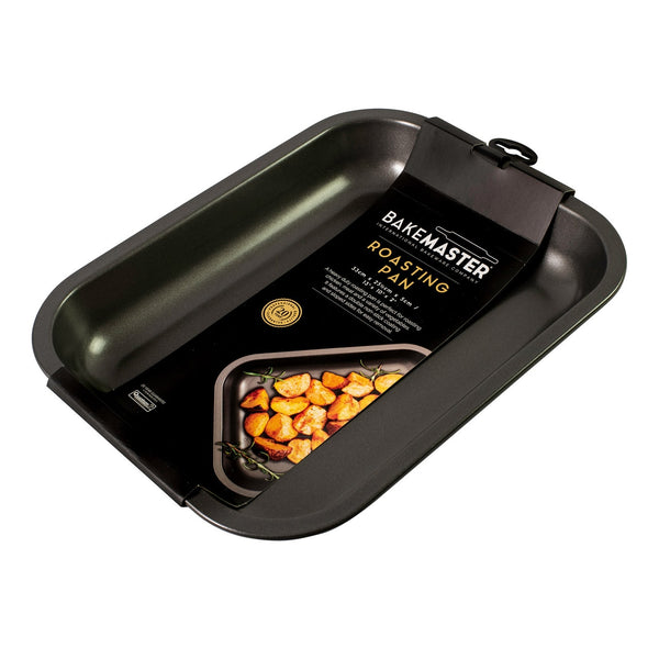 Bakemaster Nonstick Medium Roasting Pan - 33 X 25.5cm X 5cm - 1