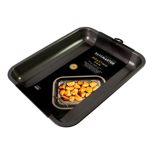 Bakemaster Nonstick Large Roasting Pan - 39cm X 31cm X 5cm - 1