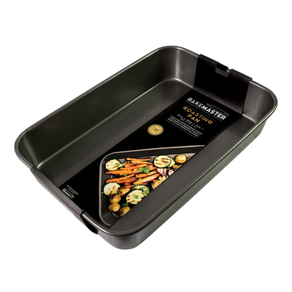 Bakemaster Nonstick Large Deep Roasting Pan - 39cm X 28cm X 7cm - 1