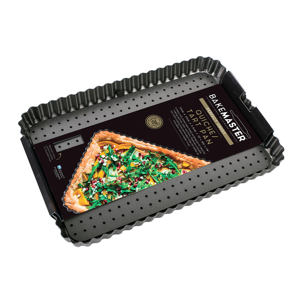 Bakemaster Quiche/Tart Pan 31cm X 21cm X 3.5cm / 12
