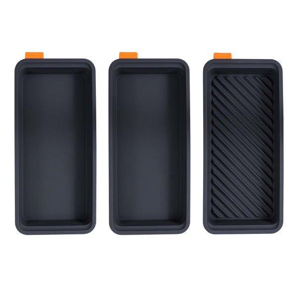 Bakemaster Food-Grade Silicone Divider Trays - 3 Piece (3x - 28cm x 13cm x 3.6cm) - 1
