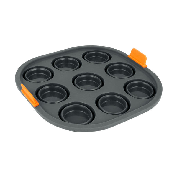 Bakemaster Silicone Collapsible 9 Cup Mini Muffin Air Fryer Insert 21 x 21 x 4cm - 1