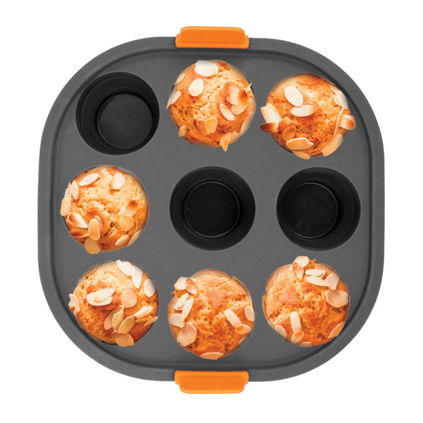 Bakemaster Silicone Collapsible 9 Cup Mini Muffin Air Fryer Insert 21 x 21 x 4cm - 3