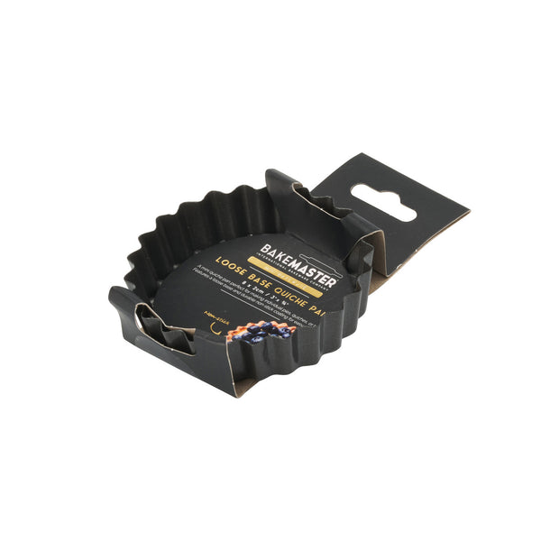 Bakemaster Loose Base Quiche Pan 8 x 2cm - Non-stick - 2