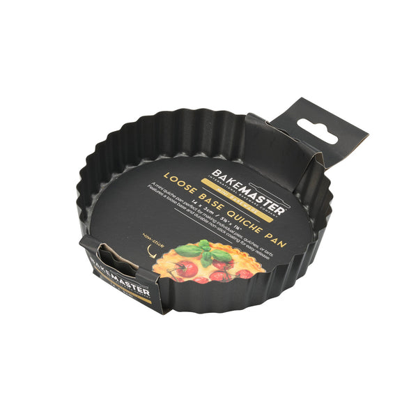 Bakemaster Loose Base Quiche Pan 14 x 3cm - Non-stick - 2