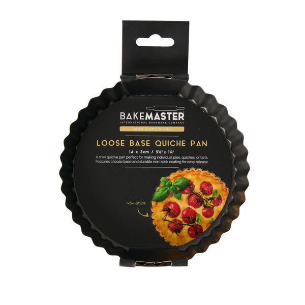 Bakemaster Loose Base Quiche Pan 14 x 3cm - Non-stick - 3