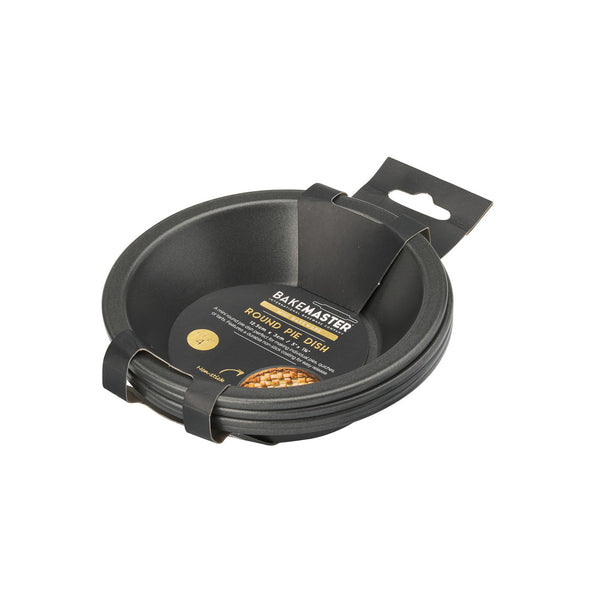 Bakemaster Round Pie Dish Set of 4 12.5 x 3cm - Non-stick - 2