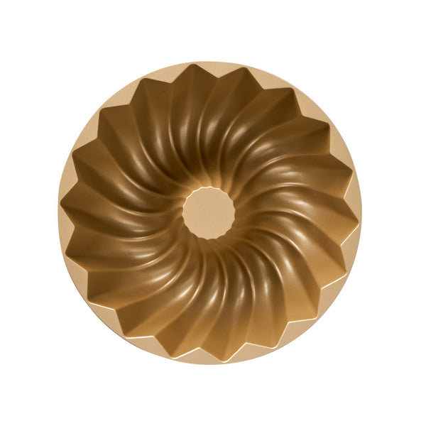 Bakemaster Classic Fluted Ring Cake Pan 23.7 x 23.7 x 9.8cm - Champagne - 3
