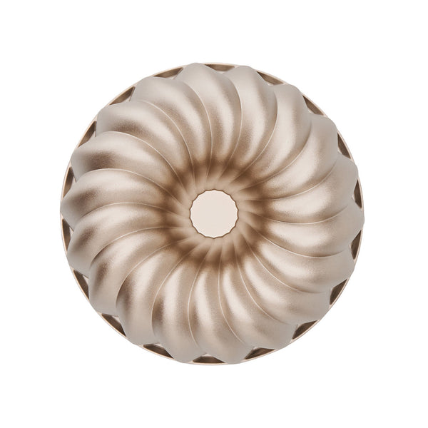 Bakemaster Classic Fluted Ring Cake Pan 23.7 x 23.7 x 9.8cm - Champagne - 2