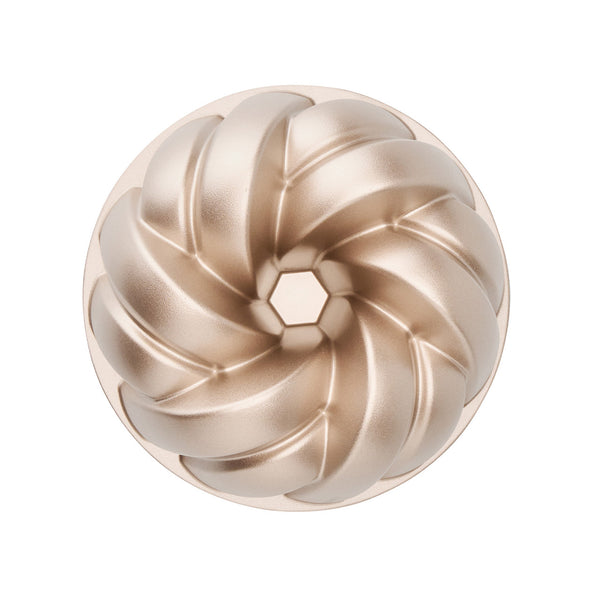 Bakemaster Braided Fluted Ring Cake Pan 24 x 24 x 9.8cm - Champagne - 2
