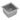 Bakemaster Silver Anodised Square Cake Pan 10 x 7.5cm