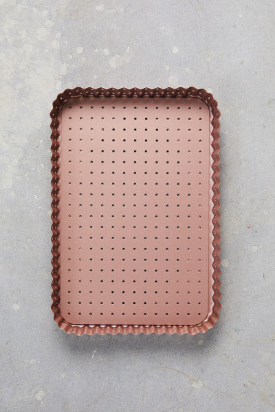 Wiltshire Rose Gold Perforated Large Rectangle Tart Pan - 3