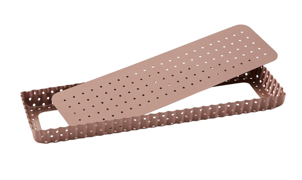 Wiltshire Rose Gold Perforated Rectangle Tart Pan - 3