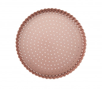 Wiltshire Perforated Nonstick Round Quiche - 24cm x 3cm x 24cm - 3