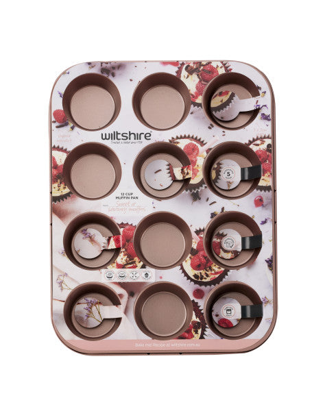 Wiltshire Rose Gold Muffin Pan 12 Cup - 1