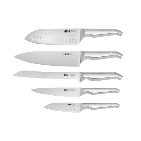 Furi Stone Knife Block Flint Terrazzo Stone Block Set - 6 Piece - 1