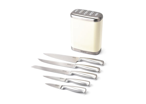 Wiltshire Knife Block 6-Piece Set - Ecru - 1