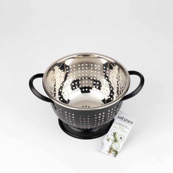 Wiltshire Extra Deep Colander 18cm - Black - 2