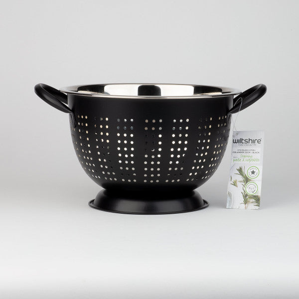 Wiltshire Extra Deep Colander 22cm - Black - 2