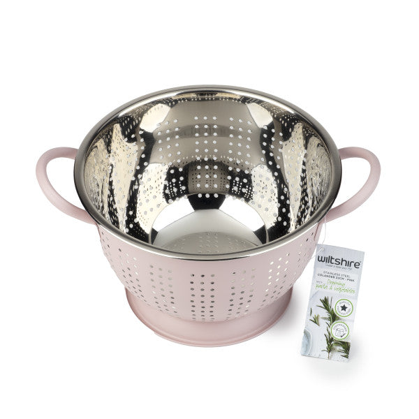 Wiltshire Extra Deep Colander 22cm - Rose Pink - 1