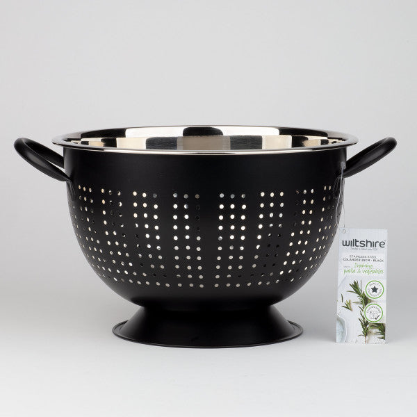 Wiltshire Extra Deep Colander 26cm - Black - 2