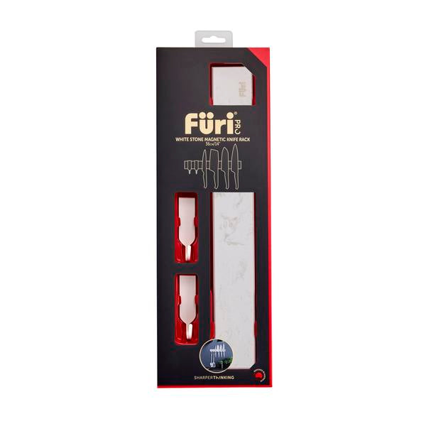 Furi Pro Stone Magnetic Wall Rack 36cm - White - 1