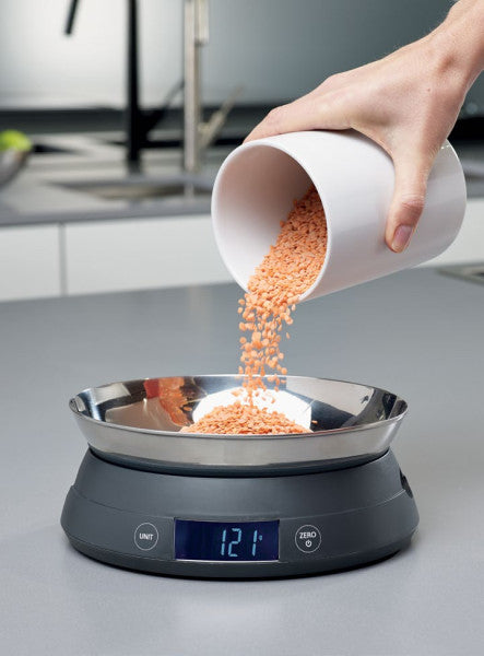 Joseph Joseph Switch Scale Grey - Maximum Capacity 5Kg / 176.4Fl.Oz / 11Lb / 5000 Ml - 3
