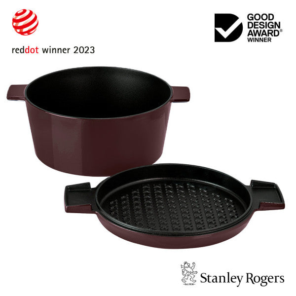 Stanley Rogers Cast Iron French Oven Bordeaux 28cm - 3