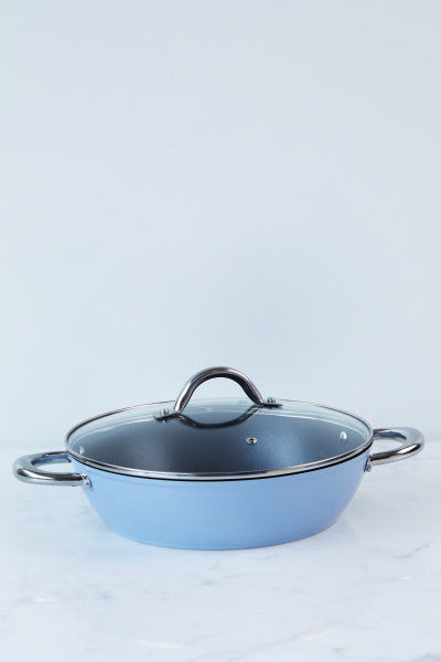 Wiltshire Easycook Blue Non-stick Induction Casserole 28cm/3.59L with glass lid - 3