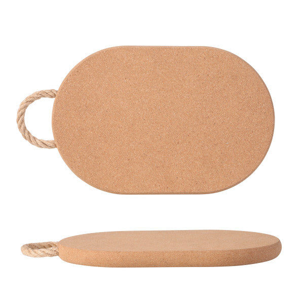 Wiltshire Deluxe Cork Trivet with Rope Handle Oval 30 x 20 x 2cm - 3