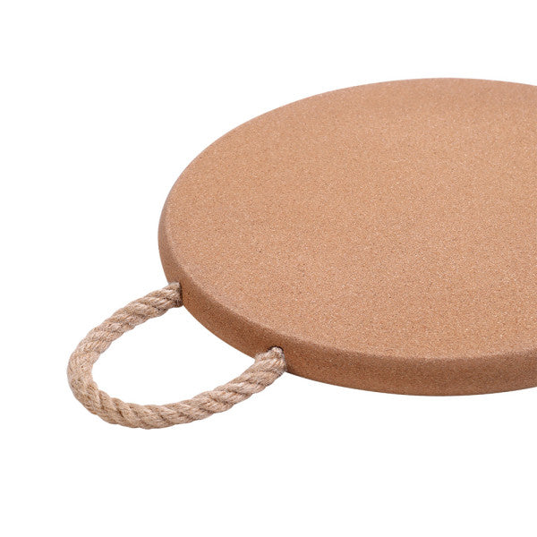 Wiltshire Deluxe Cork Trivet with Rope Handle Round 25 x 2cm - 2