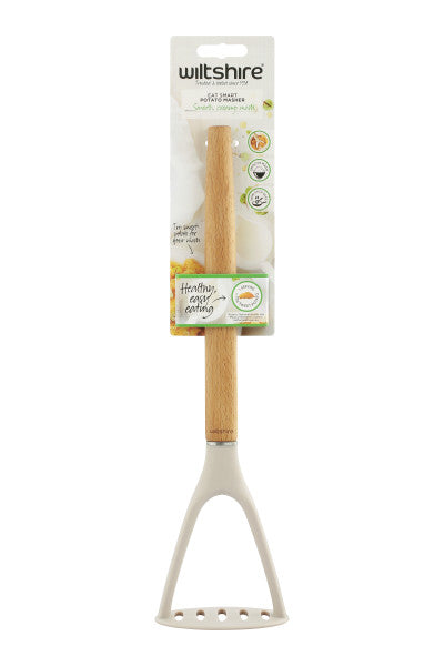 Wiltshire Nylon Beechwood Potato Masher - 1